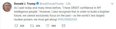 Tweet di Trump