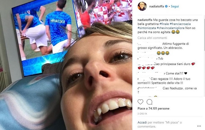 nadia toffa post