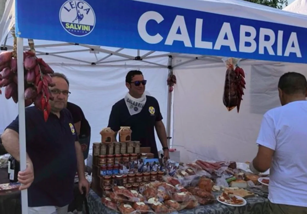 Stand calabrese a Pontida