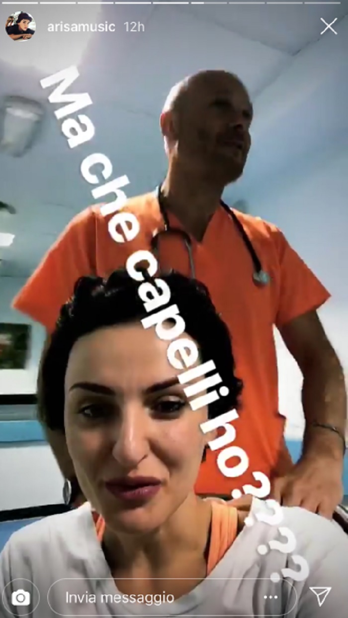 Arisa in ospedale
