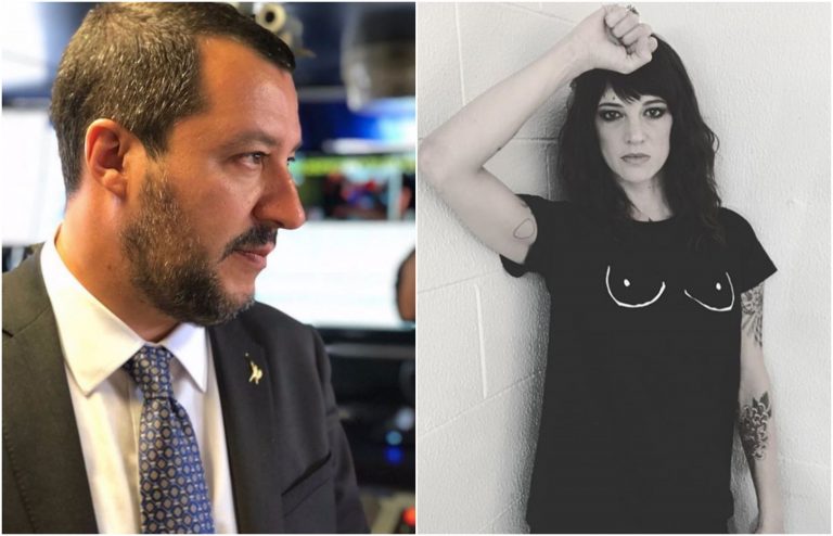 Asia Argento, la polemica di Salvini