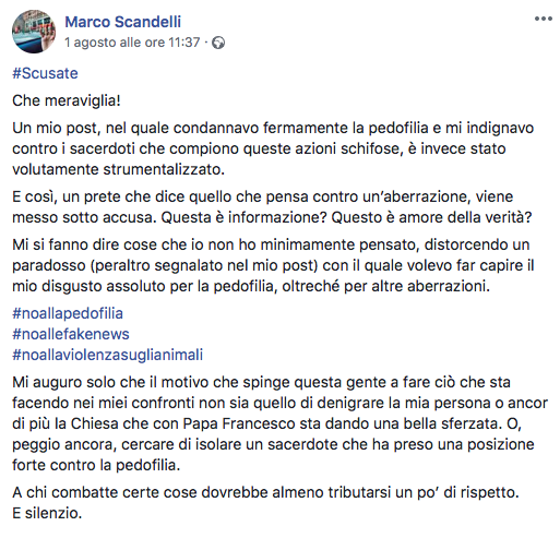 Il post del parroco