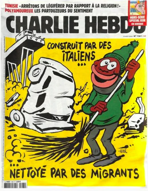 La copertina di Charlie Hebdo
