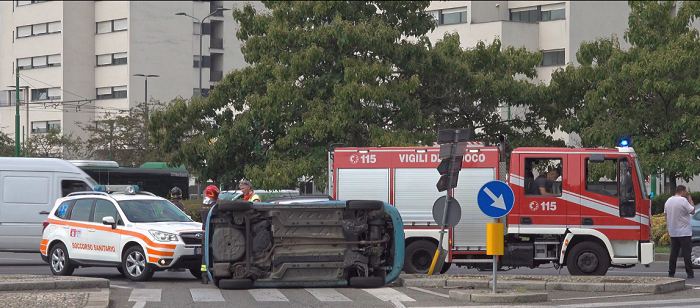 incidente a Milano incidente a Milano