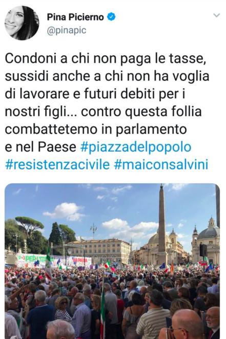 Il tweet della Picierno