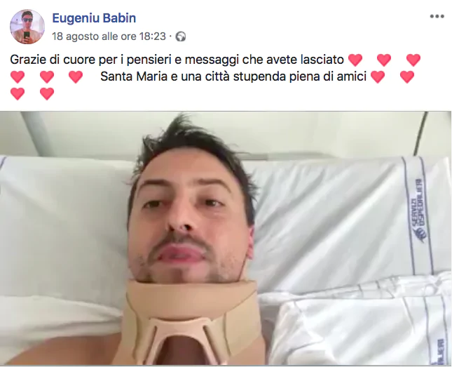 Il video pubblicato da Eugeniu su Facebook