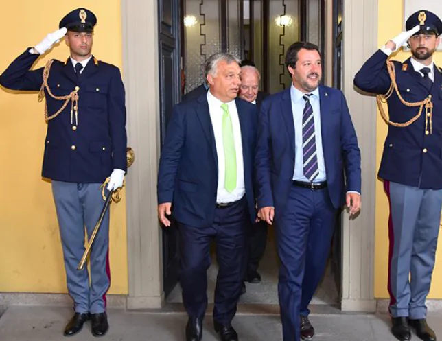 L'incontro tra Salvini e Orban
