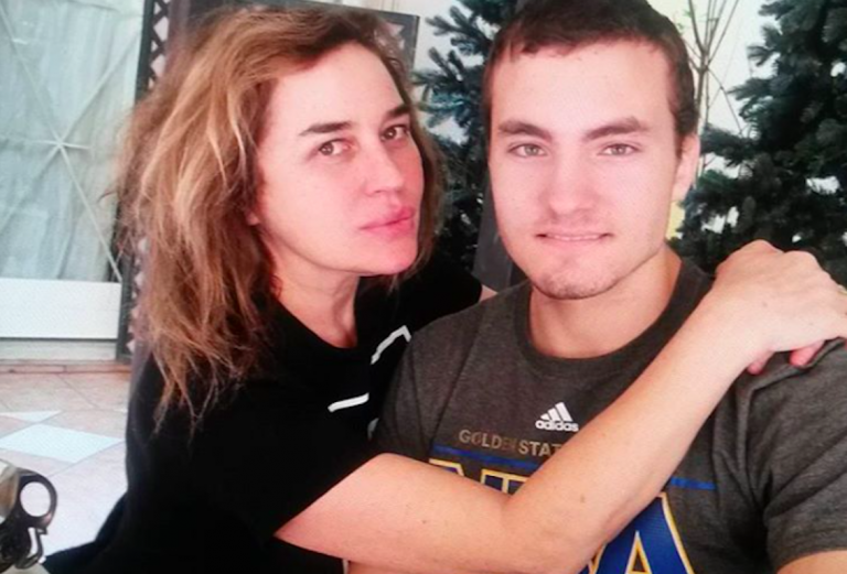 Lory Del Santo e il figlio