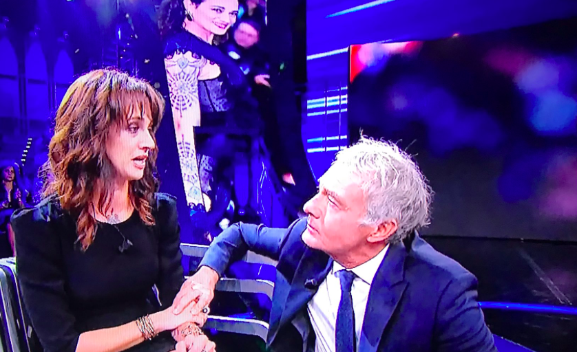 Asia Argento e Massimo Giletti