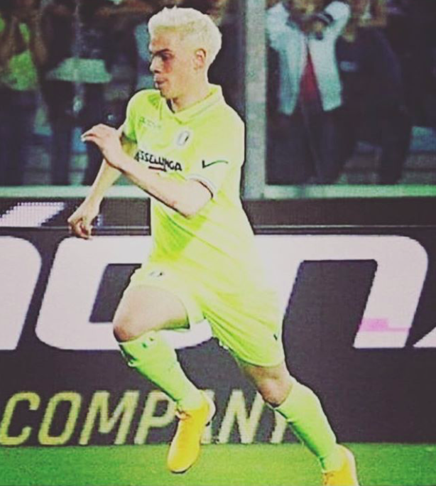 Biondo durante la partita