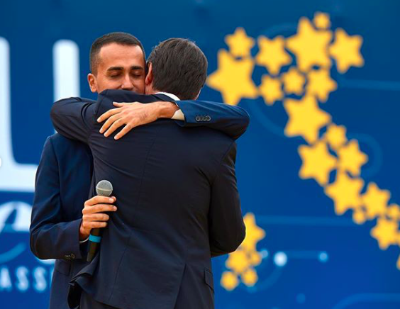 Conte e Di Maio al Circo Massimo