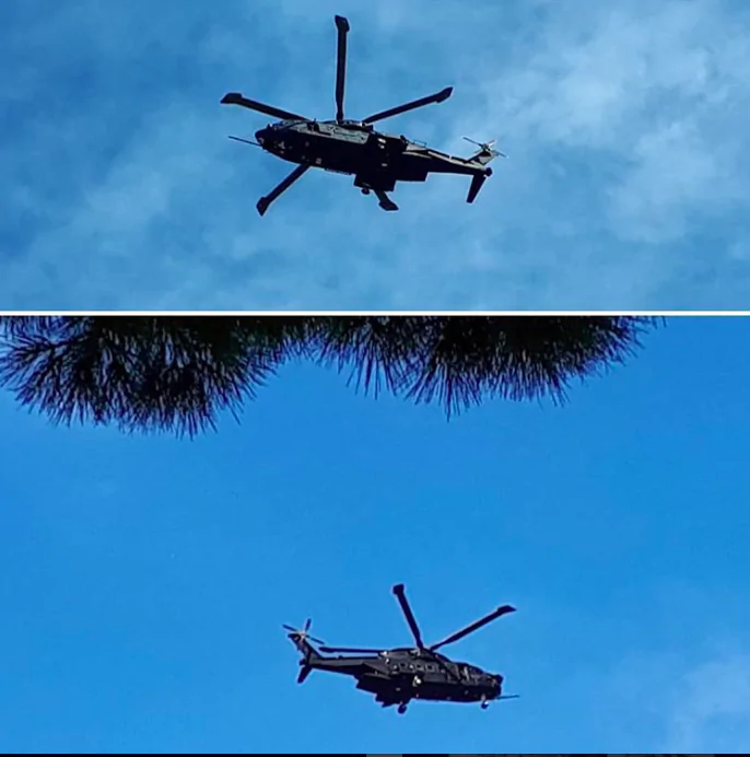Gli elicotteri che sorvolano Ladispoli