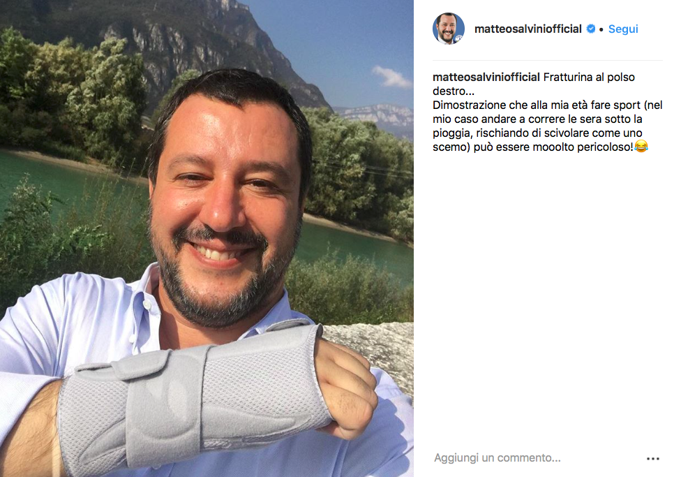 Il post di Salvini
