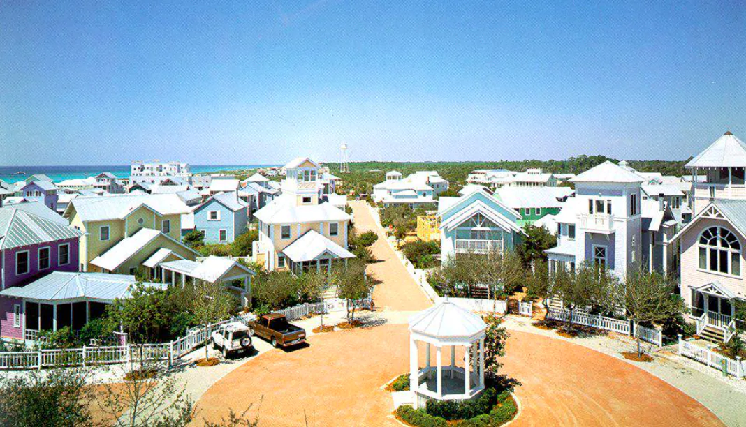 Le case color pastello di Seaside