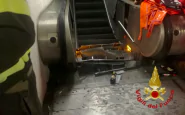 Metro Roma, crollata scala mobile a Repubblica
