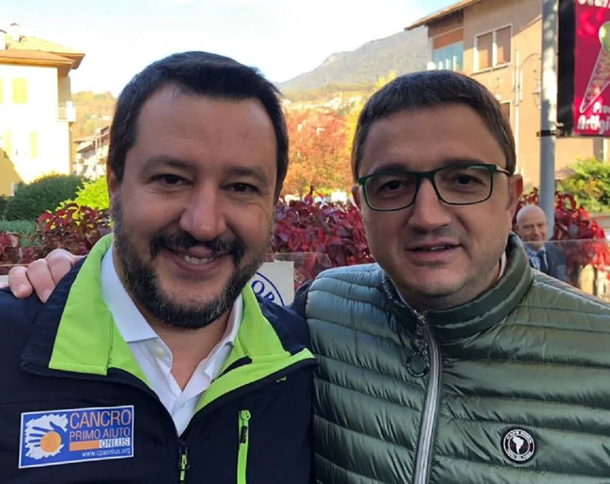 Maurizio Fugatti con Salvini