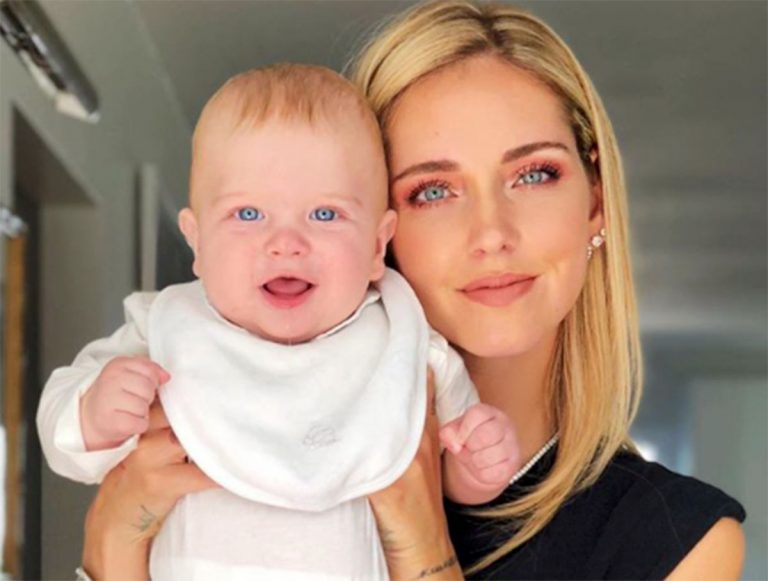 Chiara Ferragni con Leone