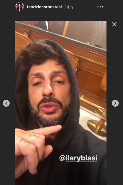 fabrizio corona vs ilary blasi instagram