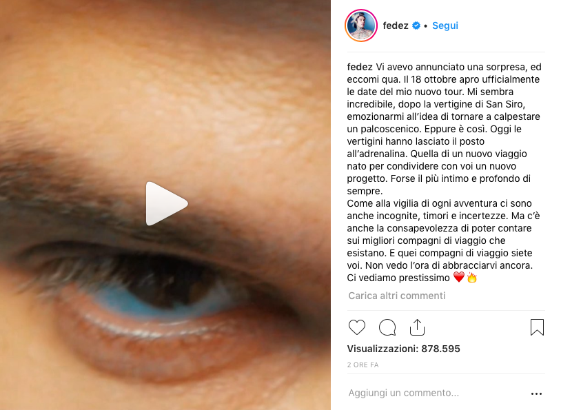 fedez tour 2019 nuovo singolo