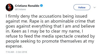tweet ronaldo