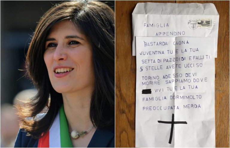 Appendino, lettera di minacce