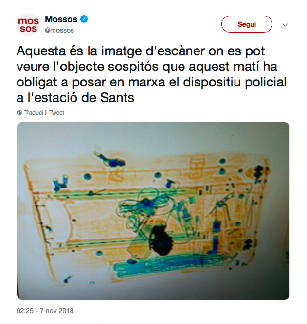 Tweet Mossos