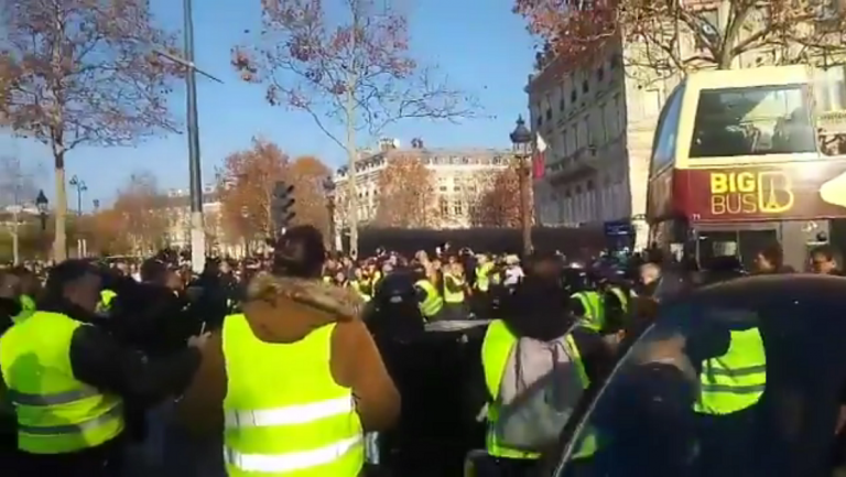 manifestante gilet gialli