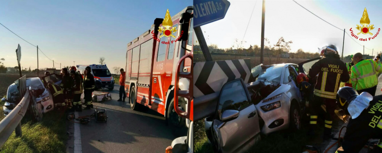 incidente guardrail trapassa auto