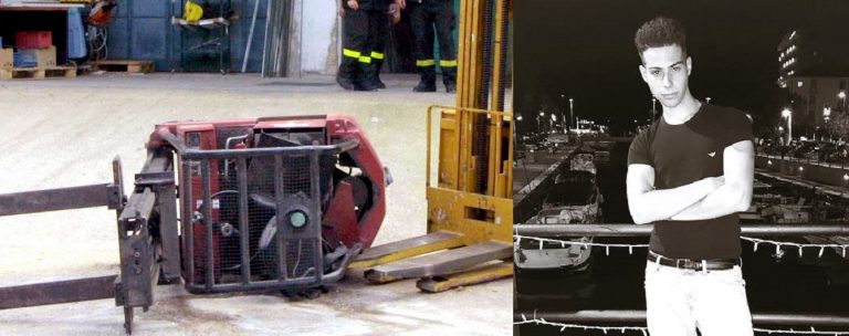 operaio milano muore carrello
