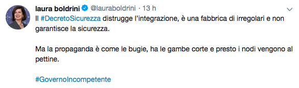 Post Laura Boldrini