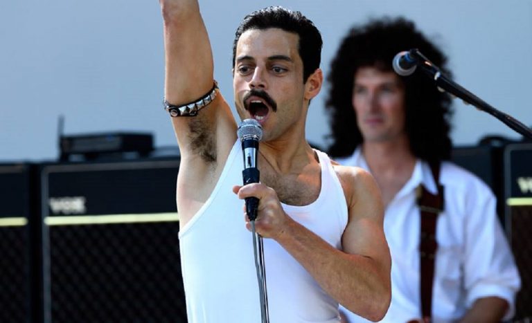 Rami Malek in Bohemian Rhapsody