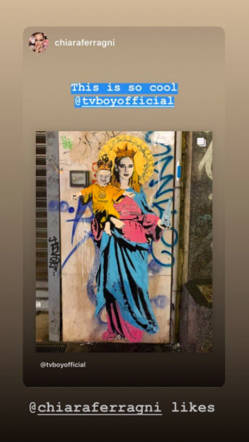 murales ChiaraFerragni
