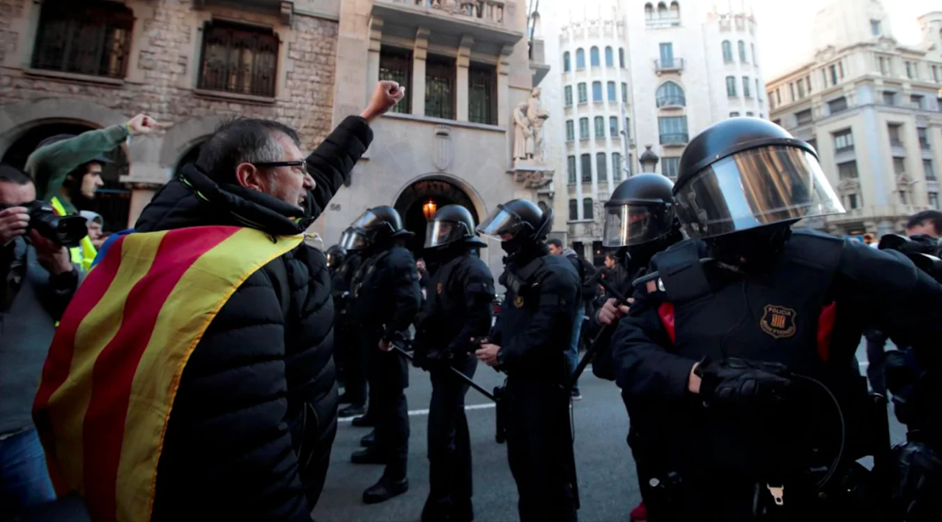 Barcellona, protesta degli indipendentisti