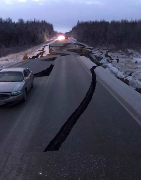 Danni terremoto Alaska