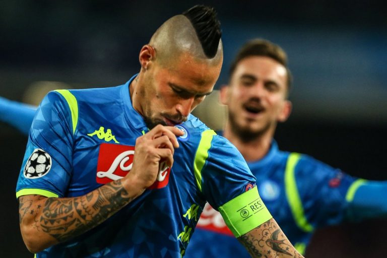 La carica di Hamsik in vista del Liverpool