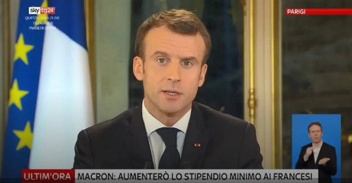 Macron, discorso