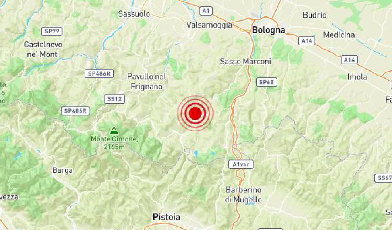 Terremoto Bologna Pistoia