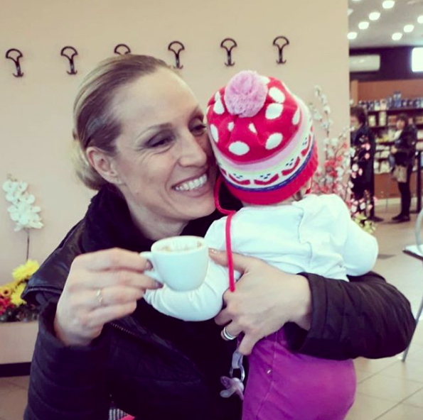 Annalisa Minetti e la figlia Elena