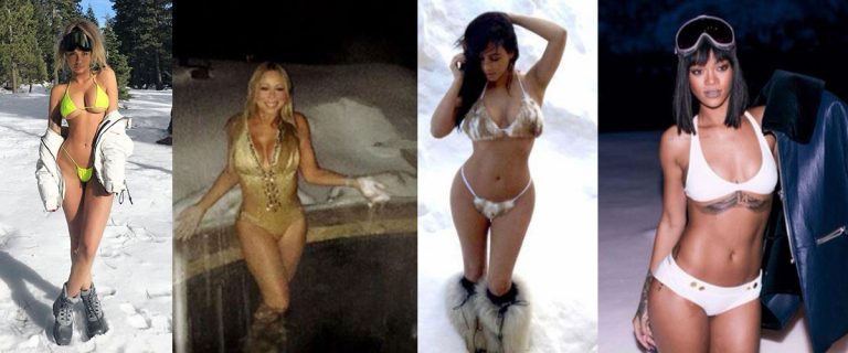bikini sulla neve