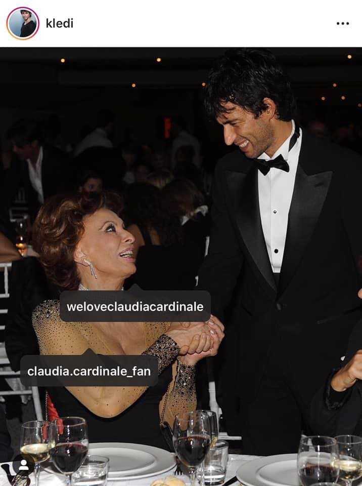 Kledi Kadiu con Sophia Loren