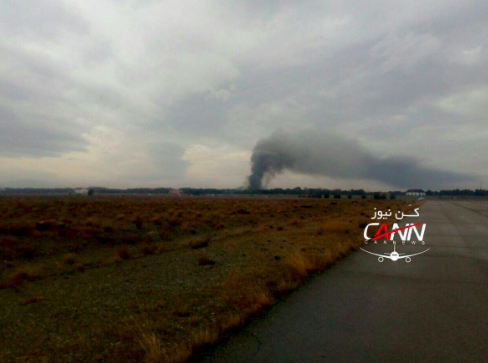 L'aereo ha preso fuoco dopo l'impatto