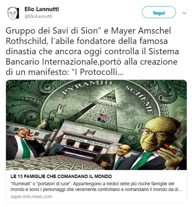 ll tweet di Lannutti