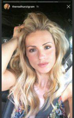 Michelle Hunziker senza trucco