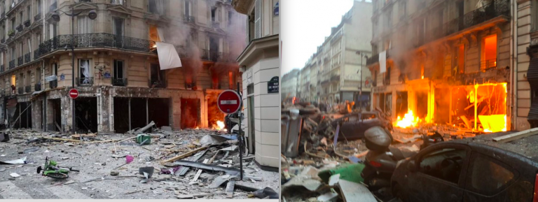 parigi incendio esplosione