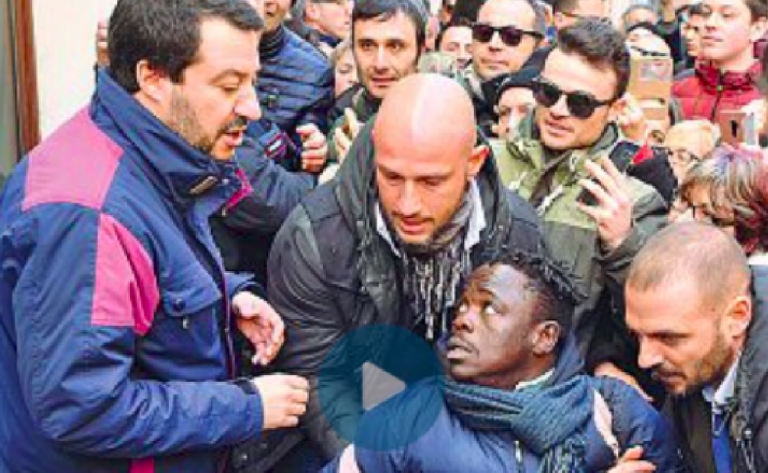 Salvini, ambulante allontanato dalla scorta