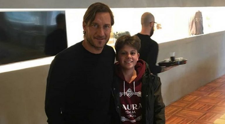 Totti incontra Michele