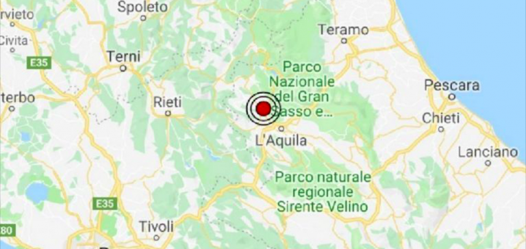 Abruzzo, terremoto a Pizzoli