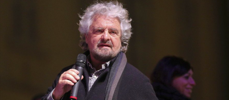 Beppe Grillo contestato