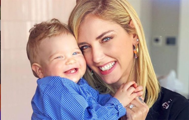 Chiara Ferragni con Leone