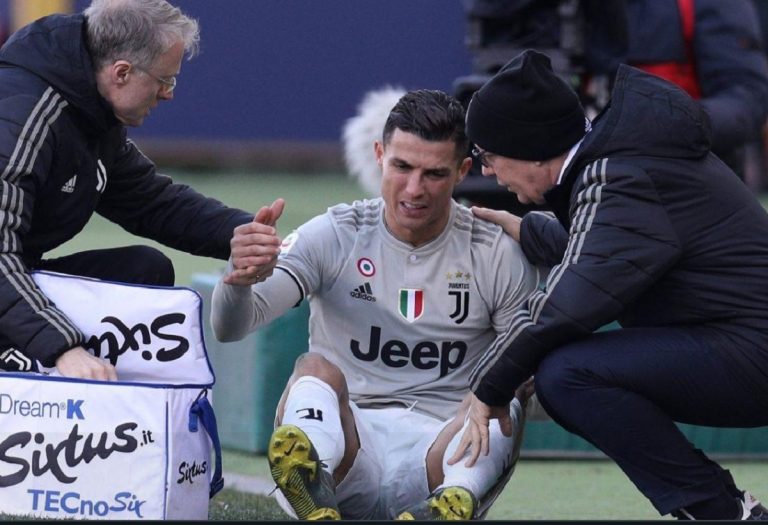 cristiano ronaldo infortunio